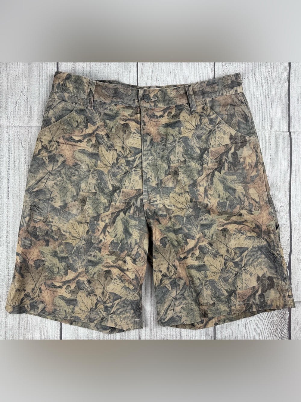 EUC! MacResa Tree Camo Shorts Carpenter Manresa Multicolor Sz 32
